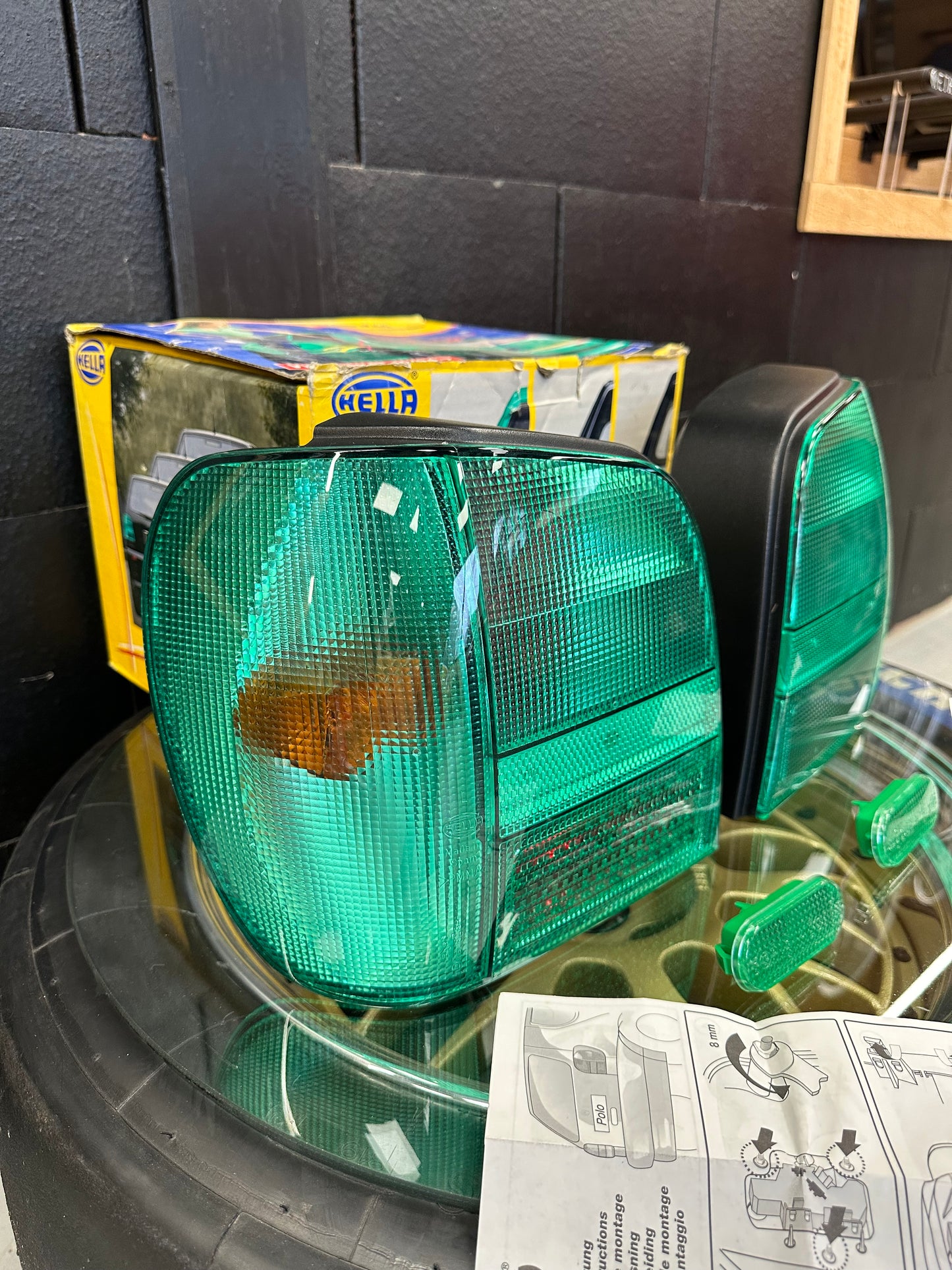 Hella Magic Colour Green Polo 6n taillights
