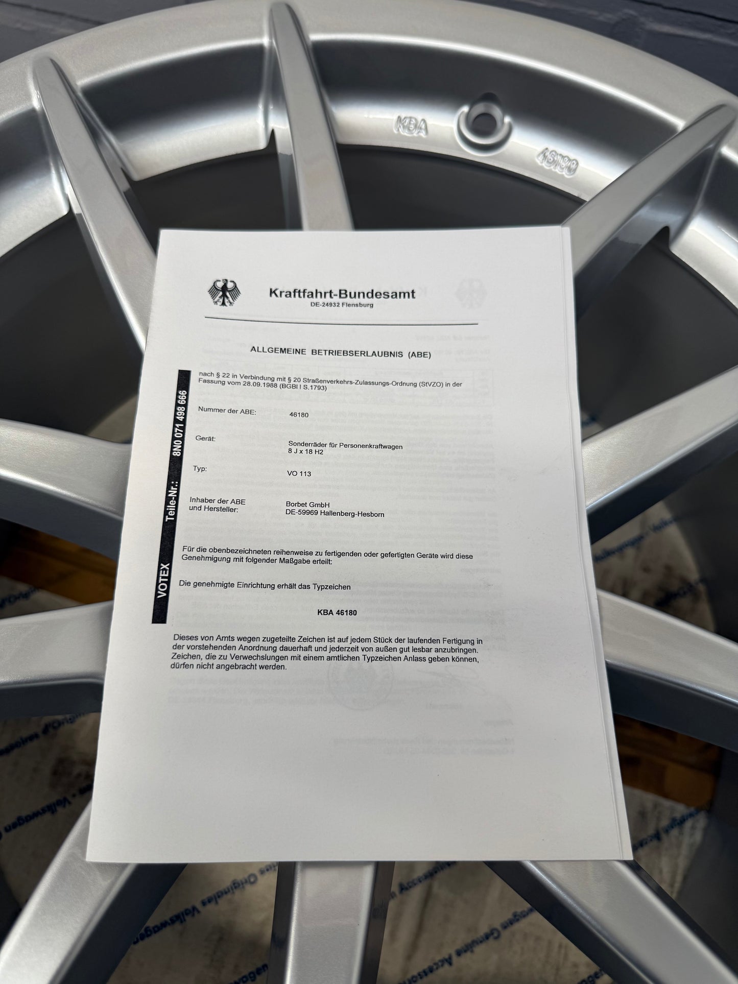 18” Original Audi TT last edition 5x100 wheels