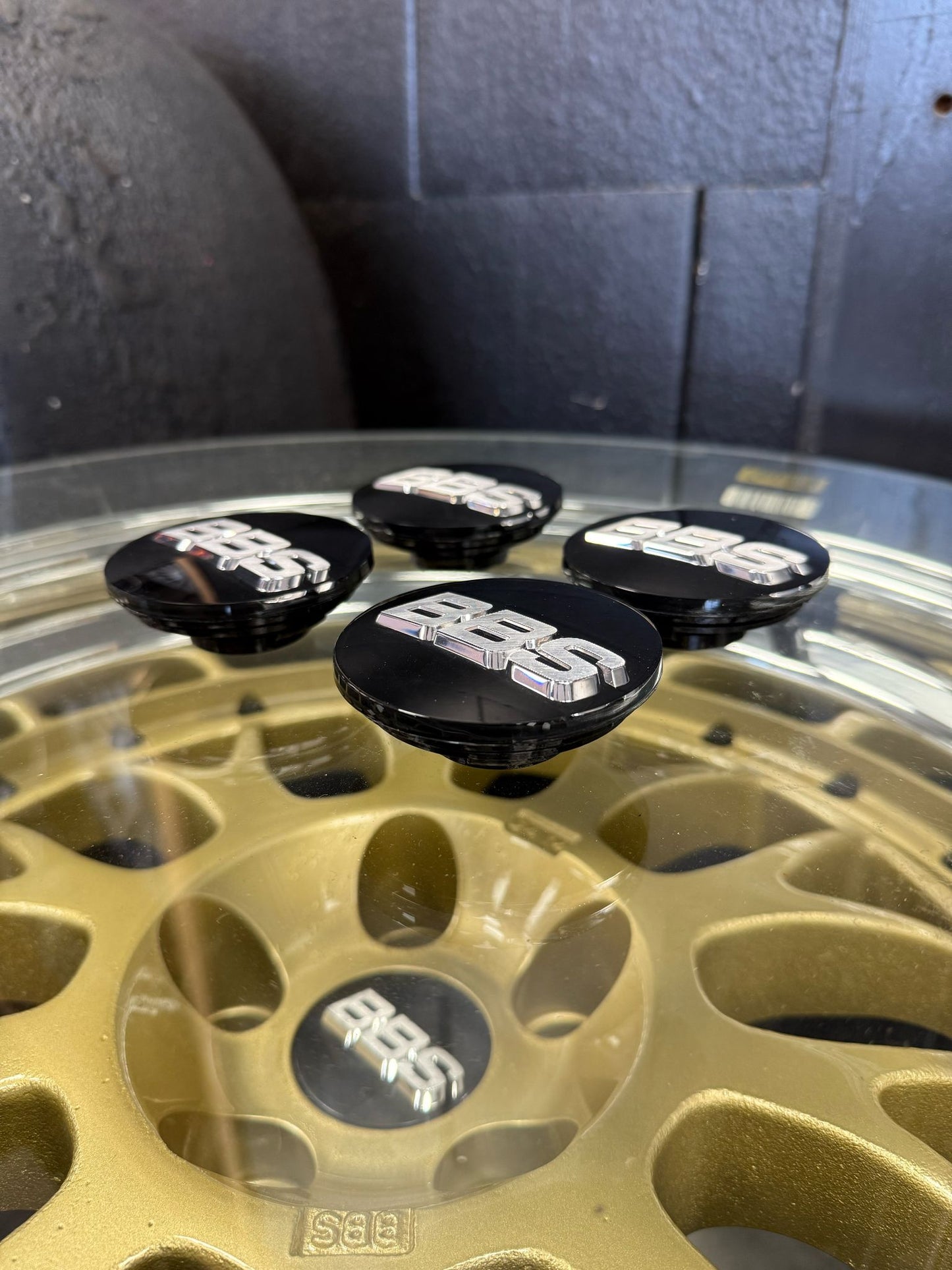 BBS 70.6mm old style / Chrome Centercaps Badges Logos Self Leveling