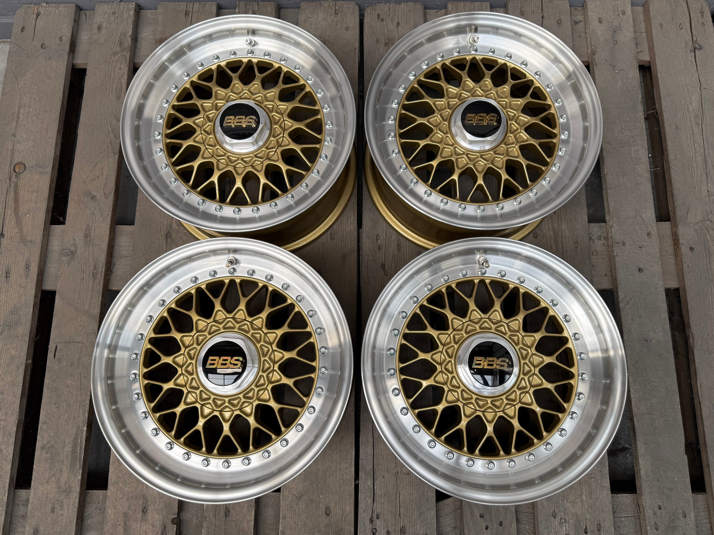 15” Original BBS RS 4x100 wheels ( RS 070 )