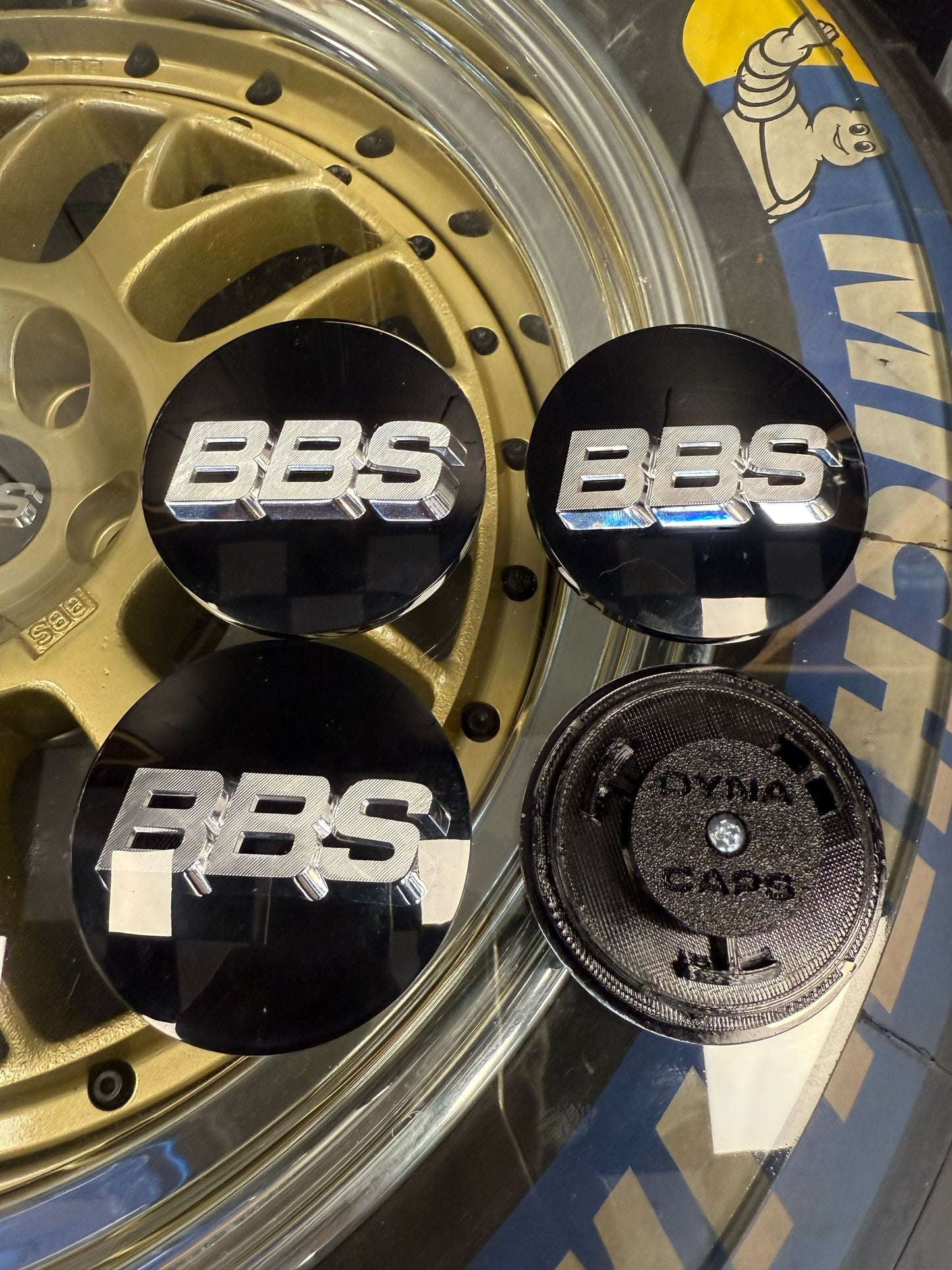 BBS 70.6mm old style / Chrome Centercaps Badges Logos Self Leveling