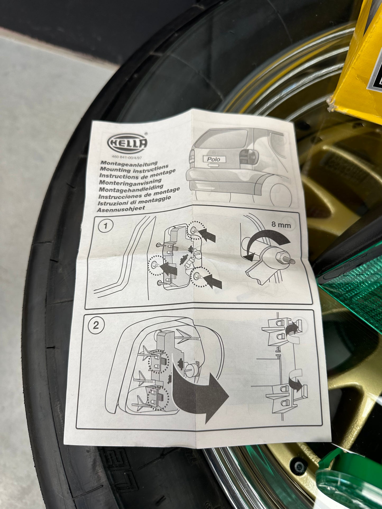 Hella Magic Colour Green Polo 6n taillights