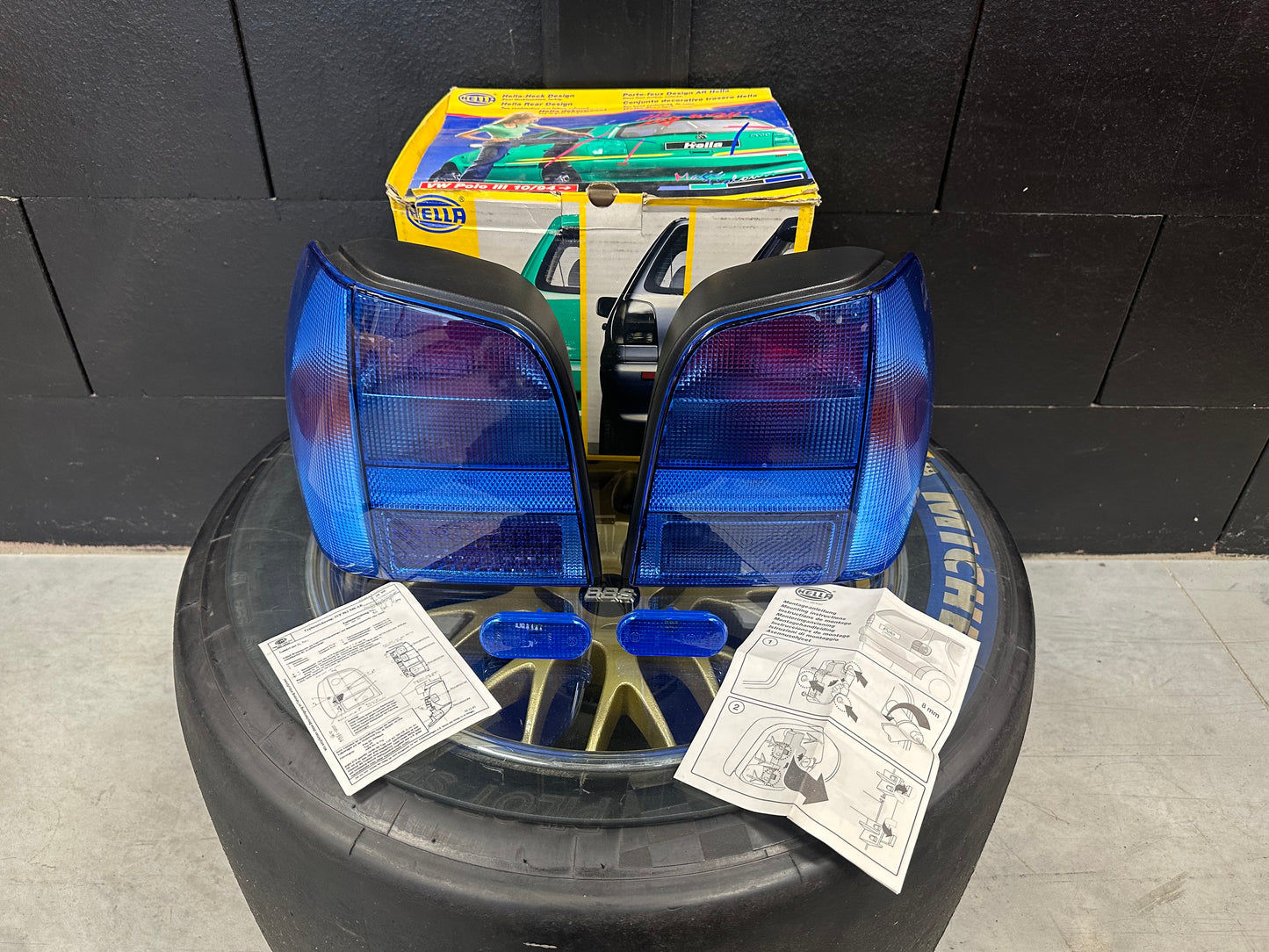 Hella Magic Colour Blue Polo 6n taillights