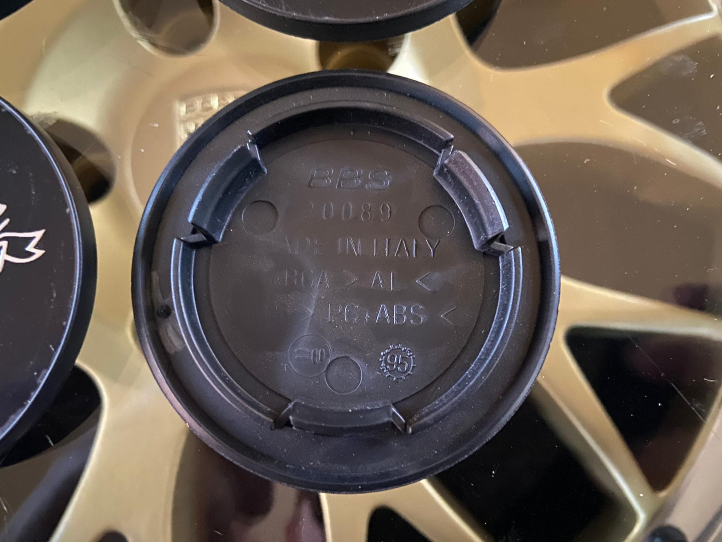 BBS 70.6mm 25th Anniversary Centercaps Badges Logos