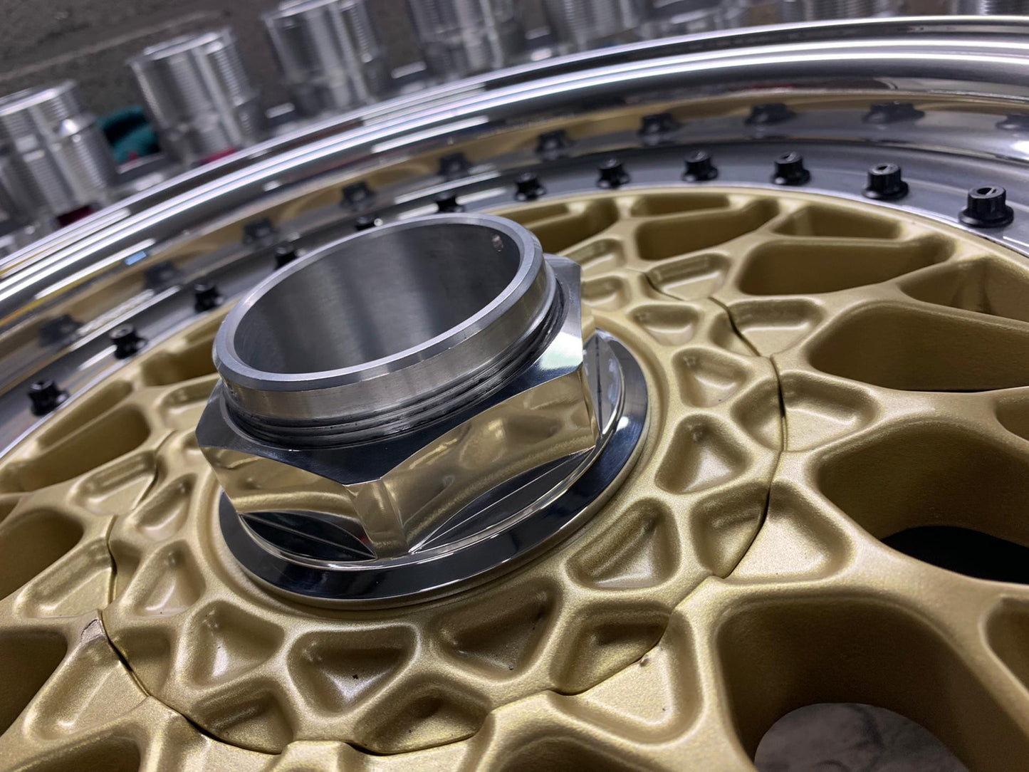 Centerlock look hex nuts for BBS