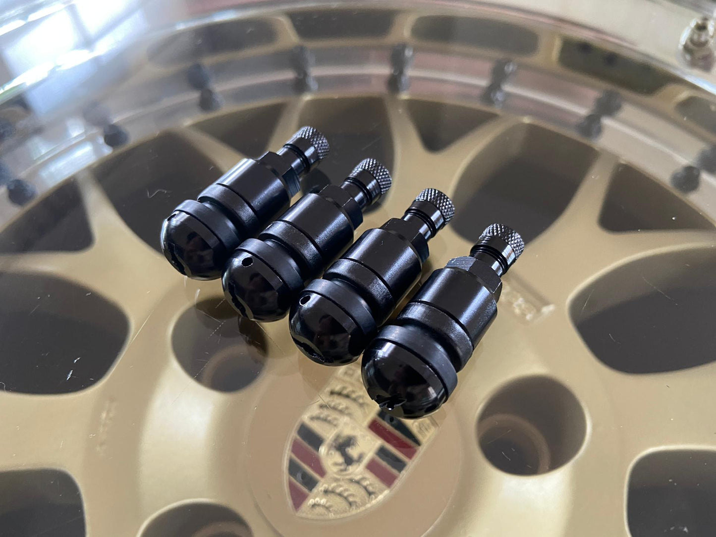 11.5mm Wheel Rim valve / Ventiel ( Black Silver Chrome )