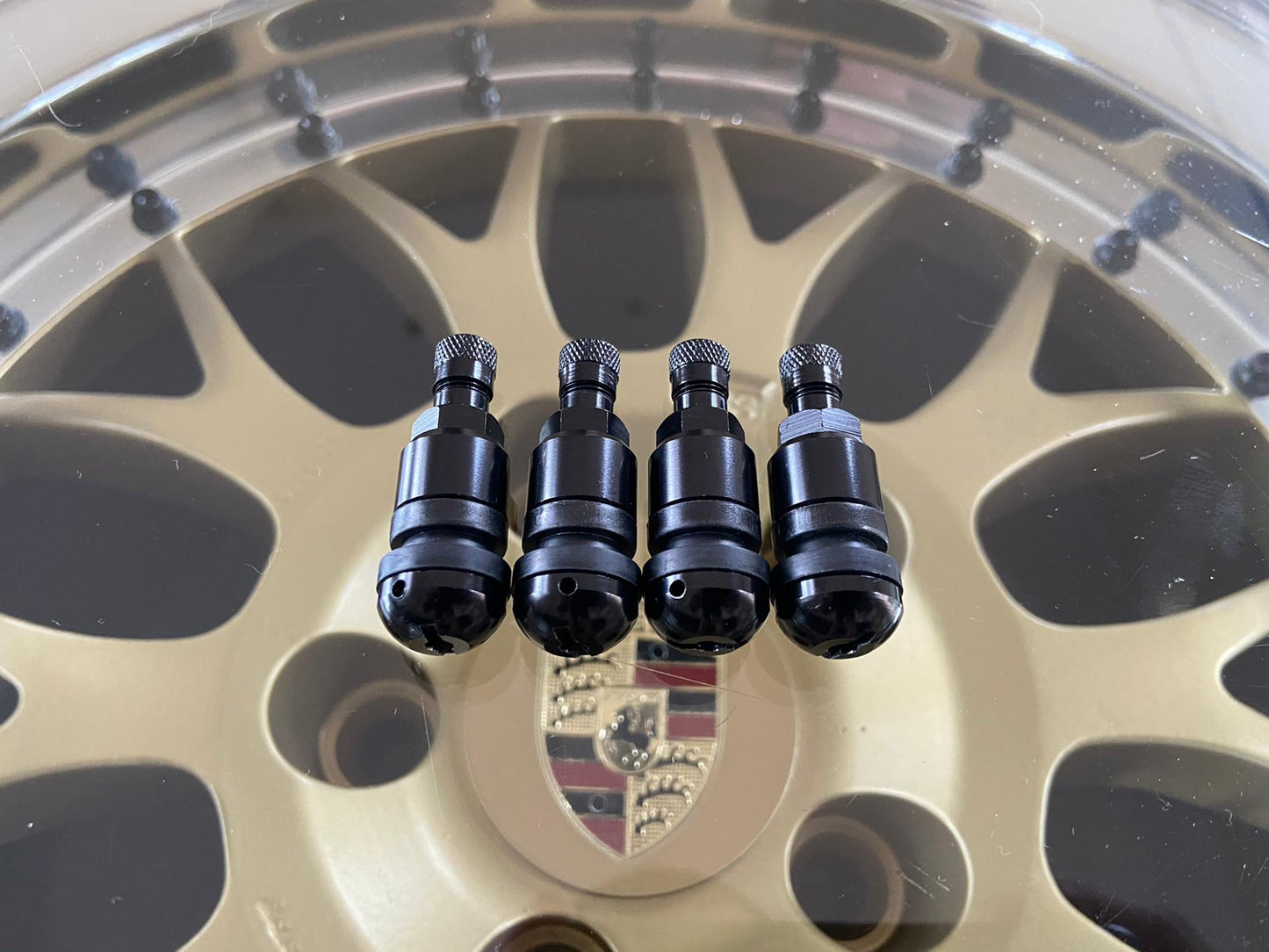 11.5mm Wheel Rim valve / Ventiel ( Black Silver Chrome )