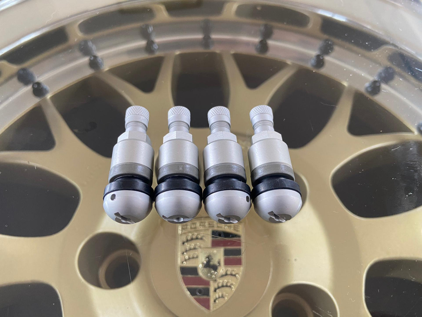 11.5mm Wheel Rim valve / Ventiel ( Black Silver Chrome )