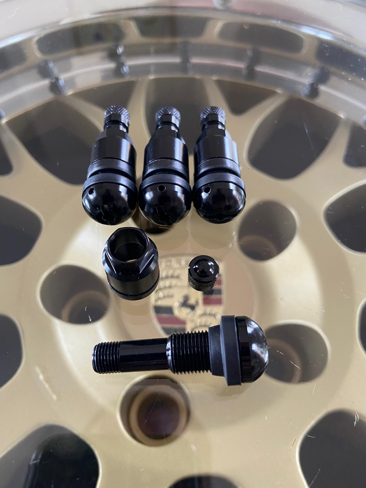 11.5mm Wheel Rim valve / Ventiel ( Black Silver Chrome )