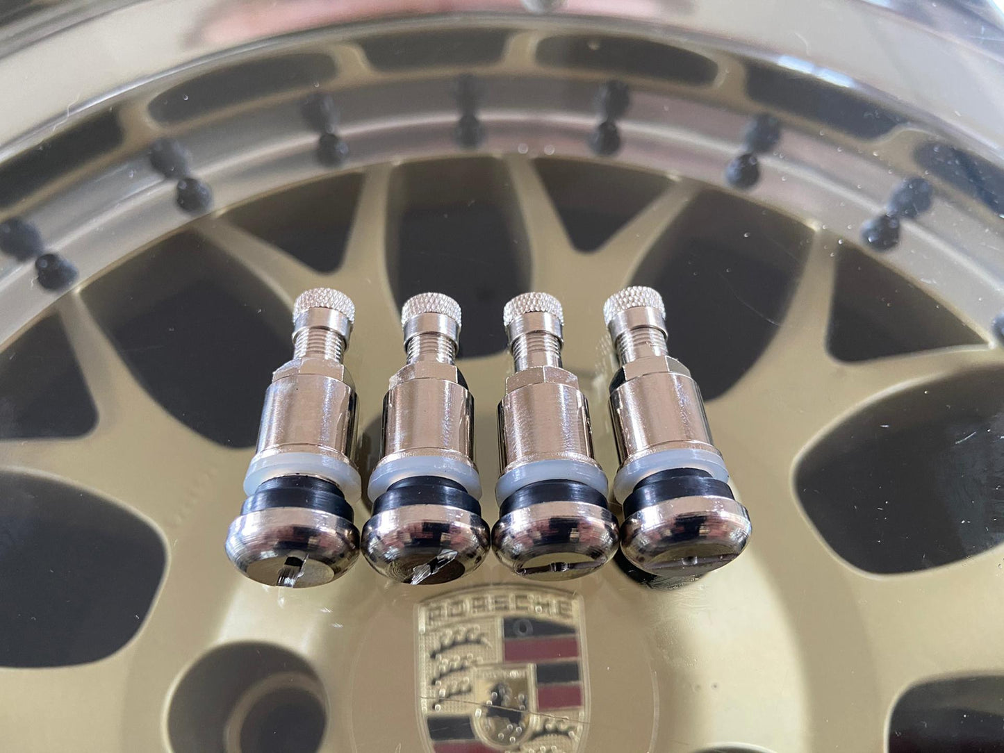 11.5mm Wheel Rim valve / Ventiel ( Black Silver Chrome )