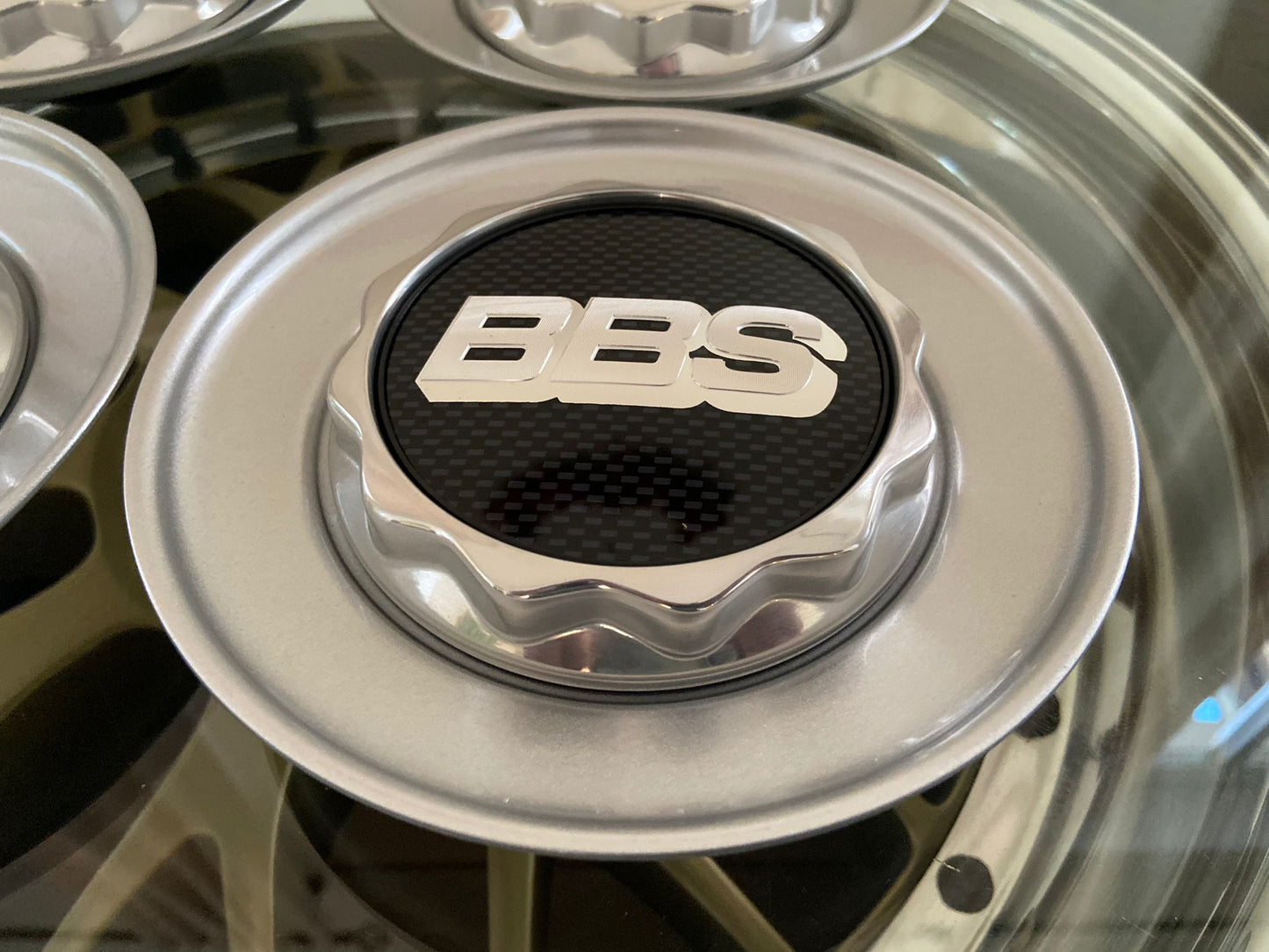 BBS RC centercaps set wheel cap caps ( incl logo's )