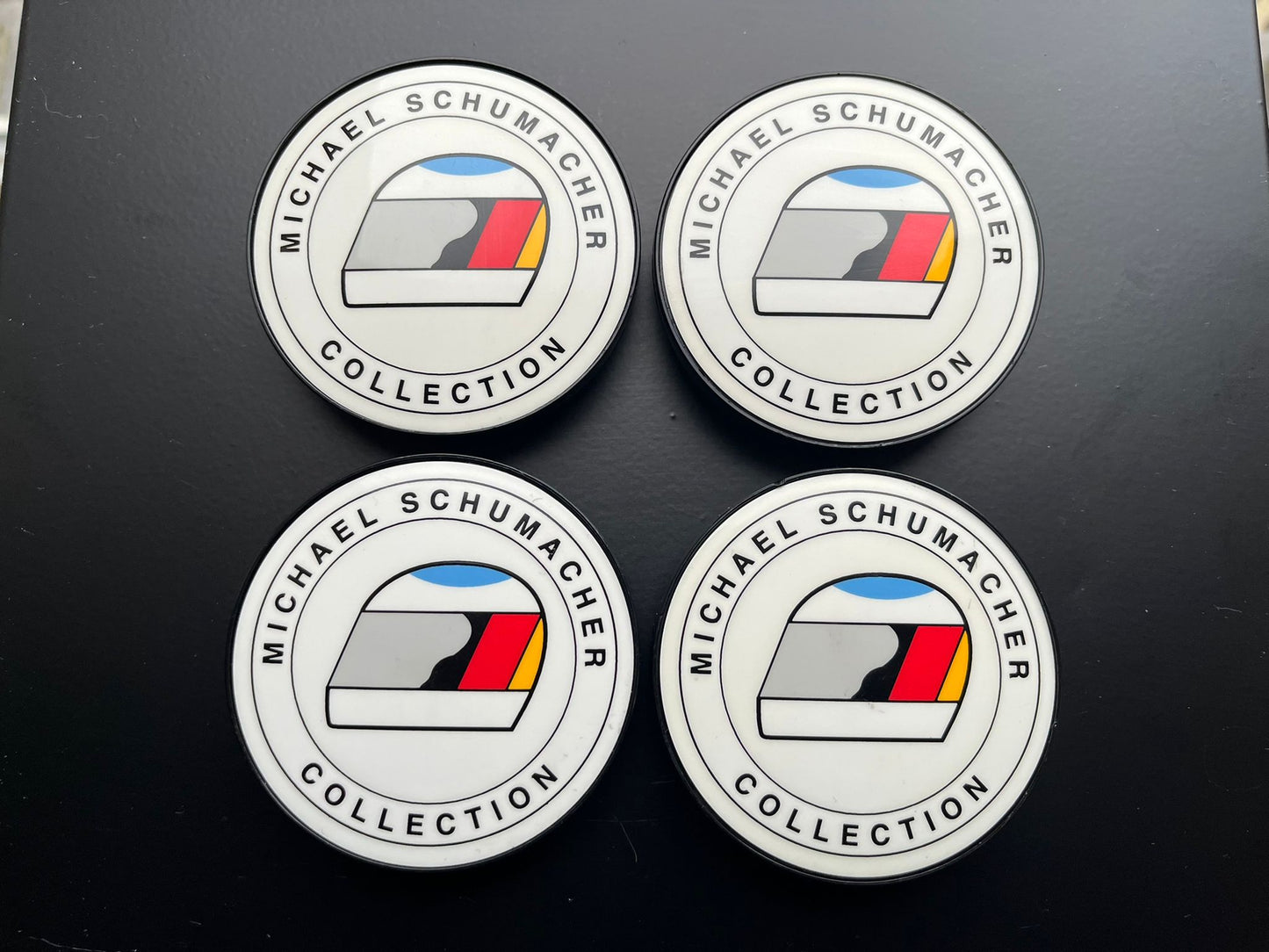BBS 70.6mm Michael Schumacher Centercaps Badges Logos