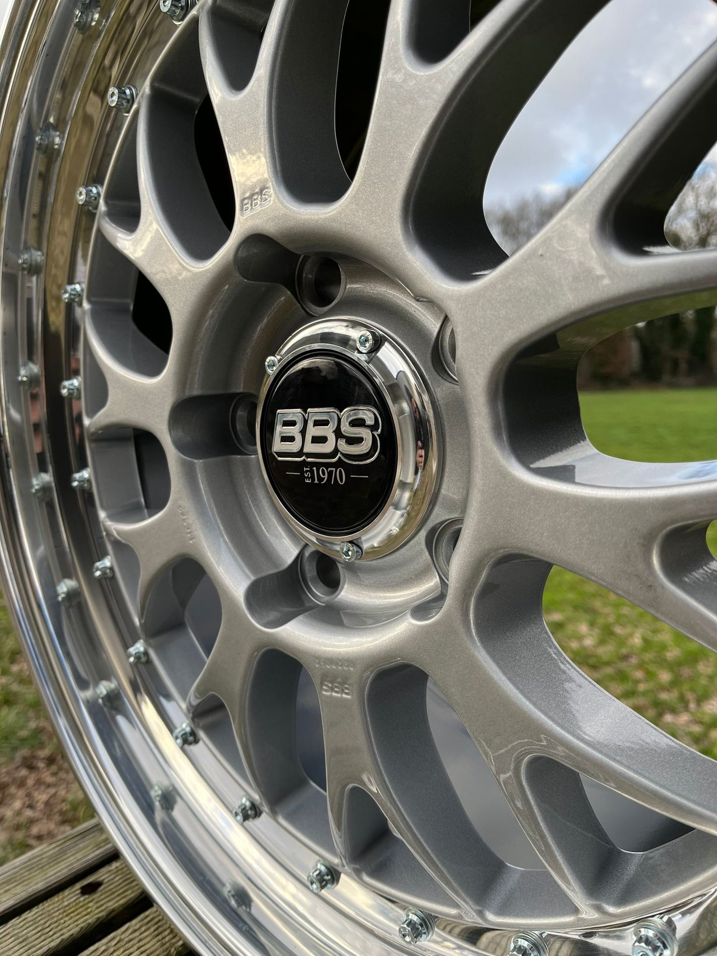 BBS e88 Rennsport center cap adapter logo