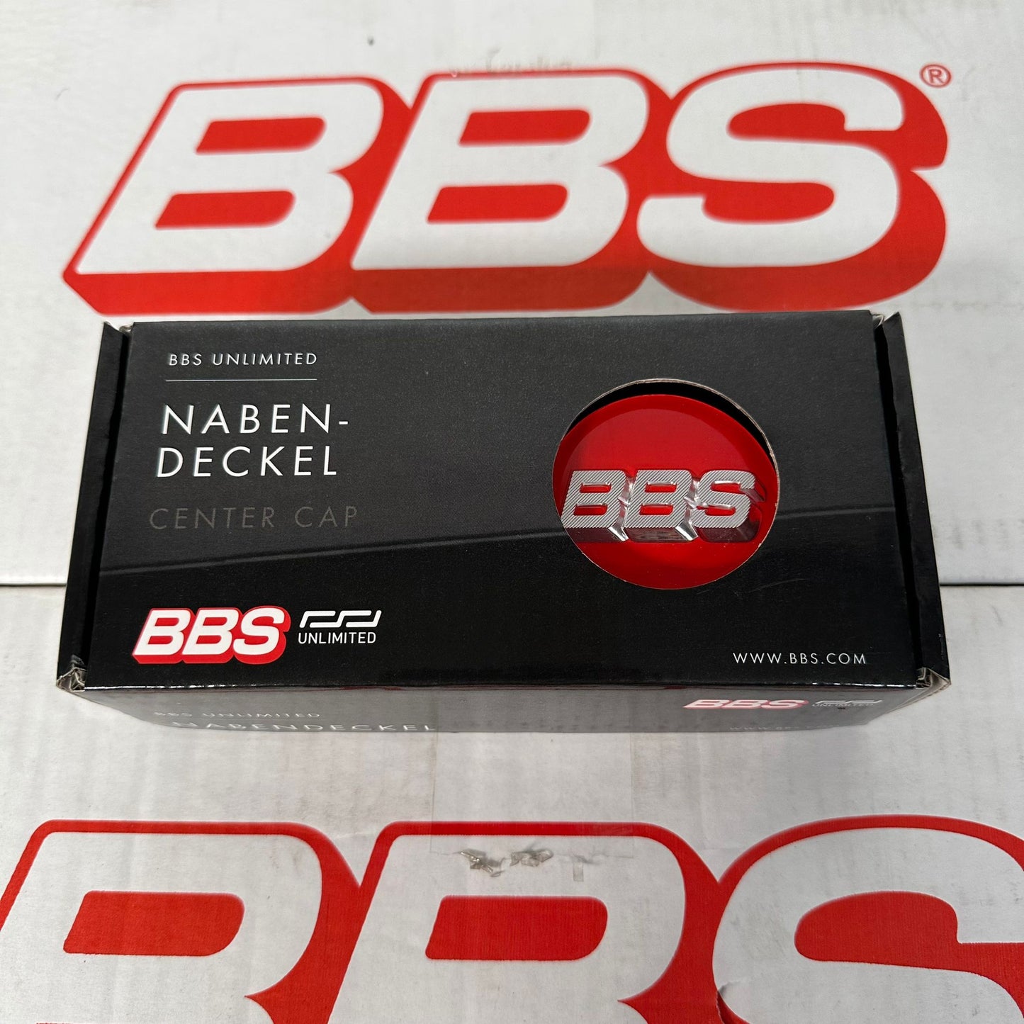 BBS 56mm Red / Silver Centercaps Badges Logos (self leveling)