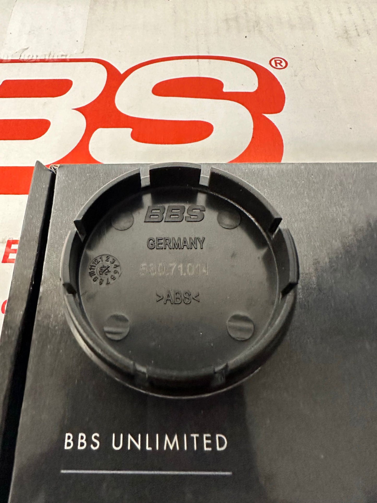 BBS 56mm Red / Silver Centercaps Badges Logos (self leveling)