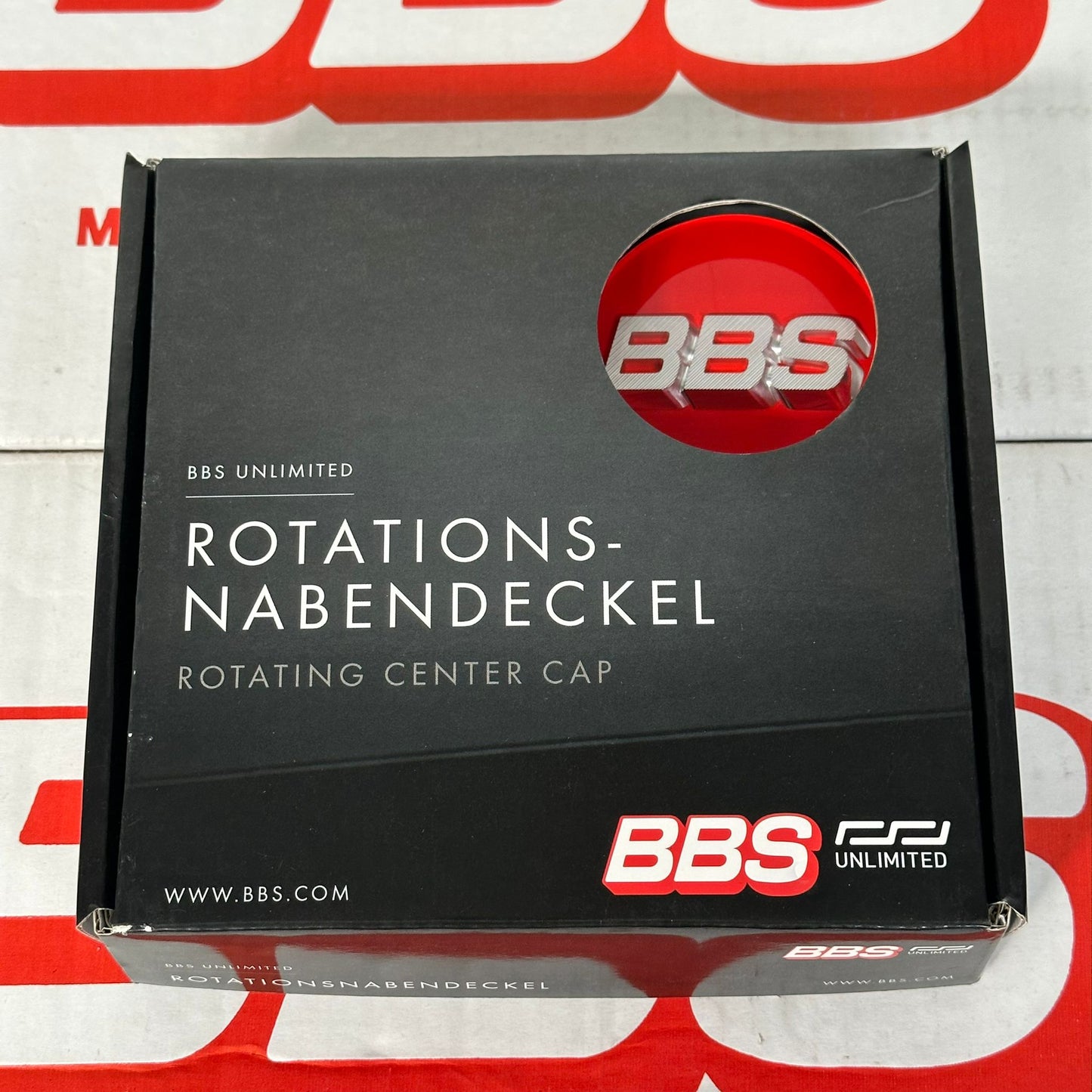 BBS 56mm Red / Silver Centercaps Badges Logos (self leveling)