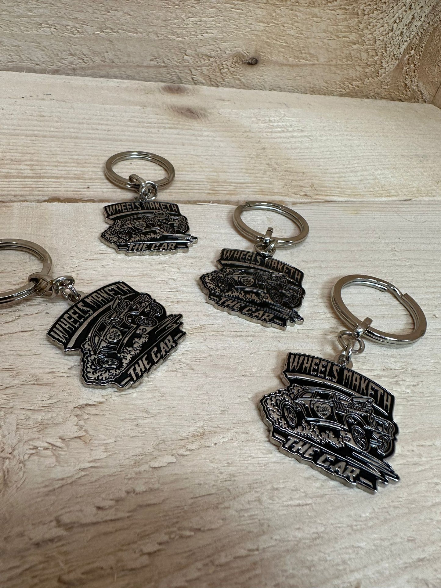 Keychain Wheels Maketh (Black/Chrome)