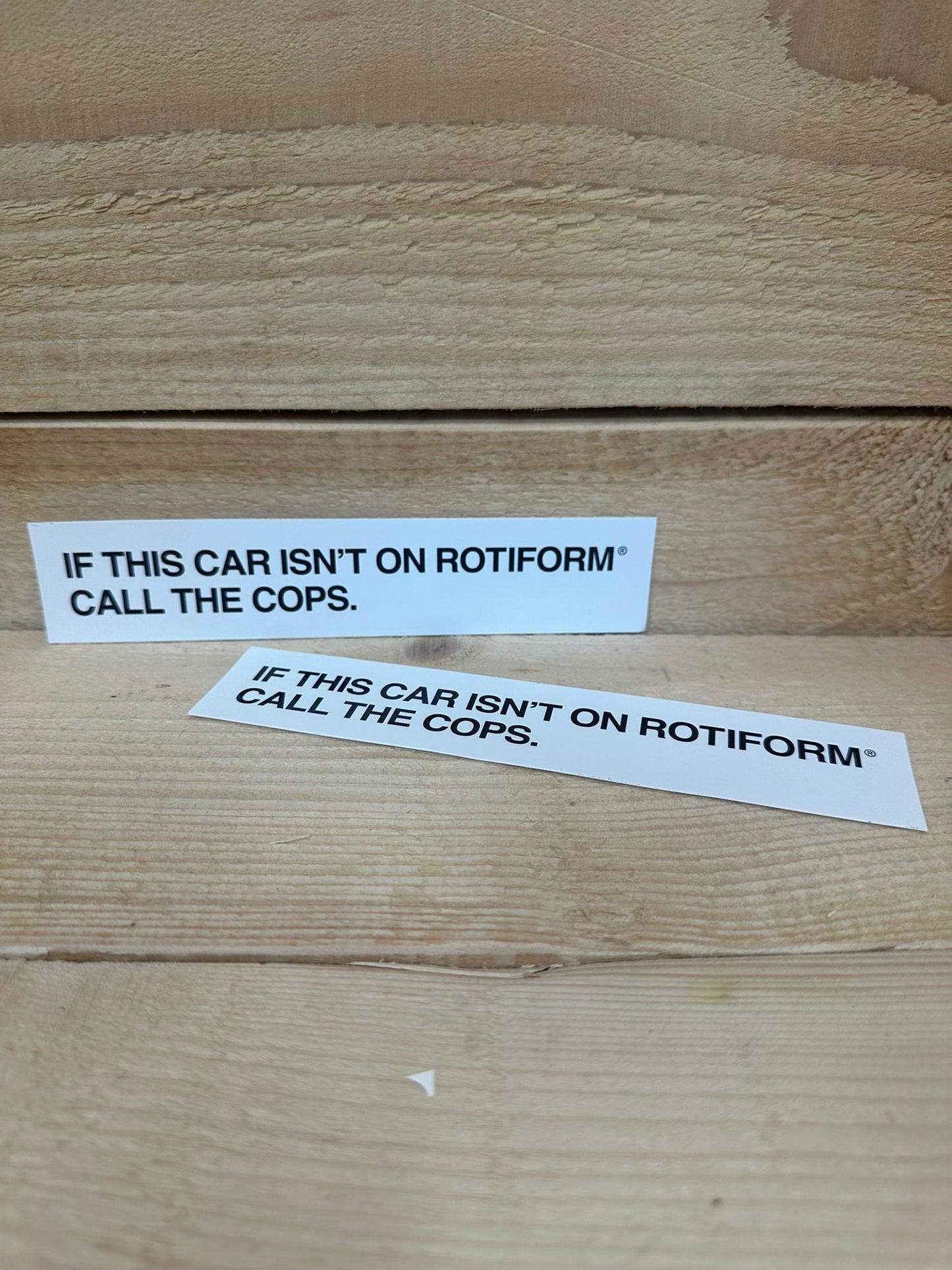 Rotiform Sticker 'Cops' White