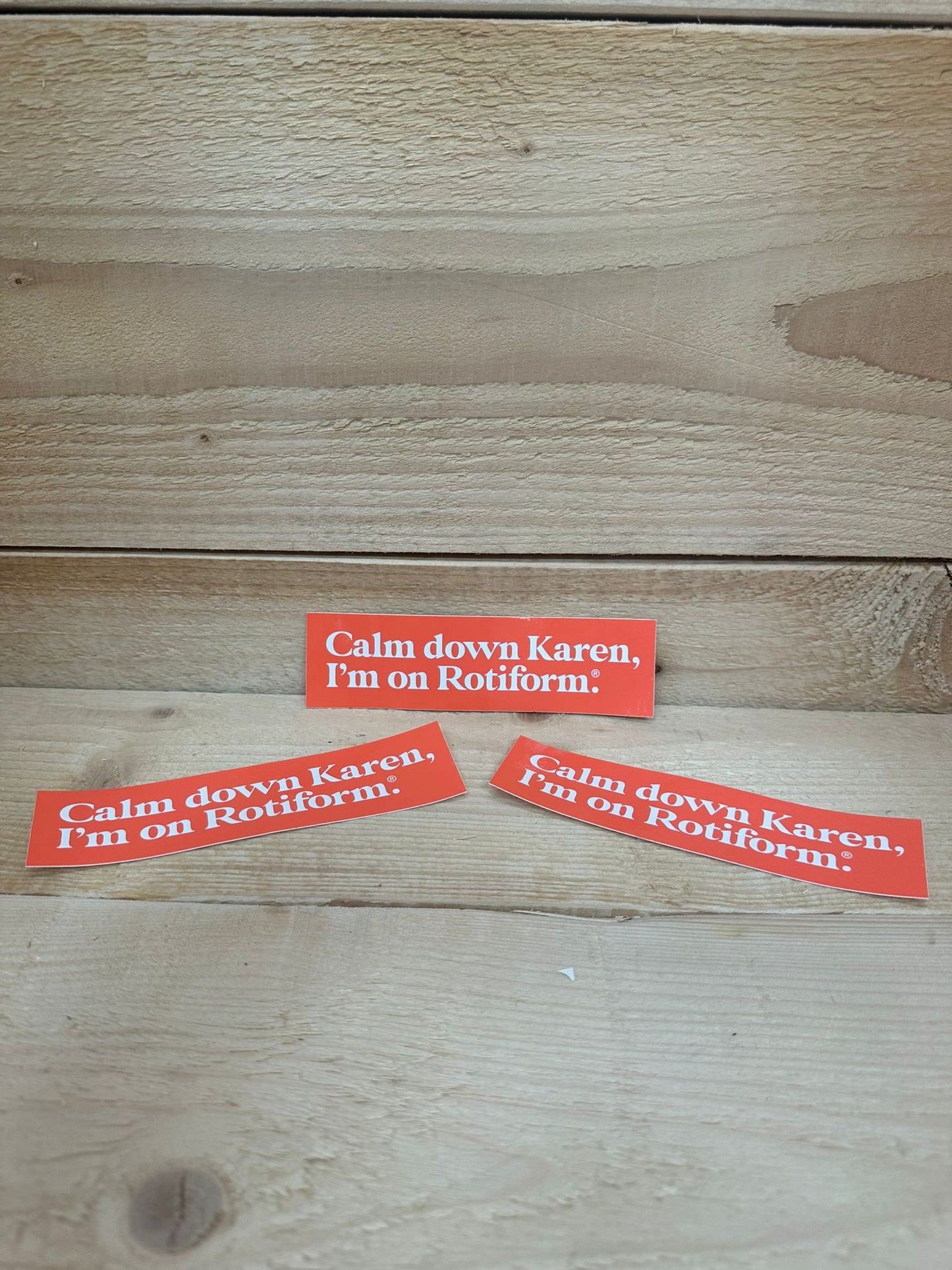 Rotiform Sticker 'Calm down Karen' Orange
