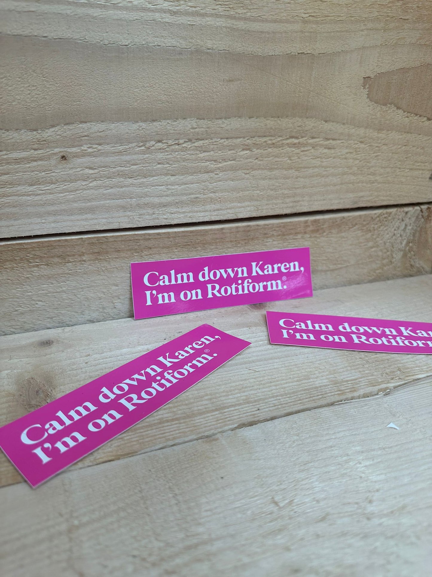 Rotiform Sticker 'Calm down Karen' Pink