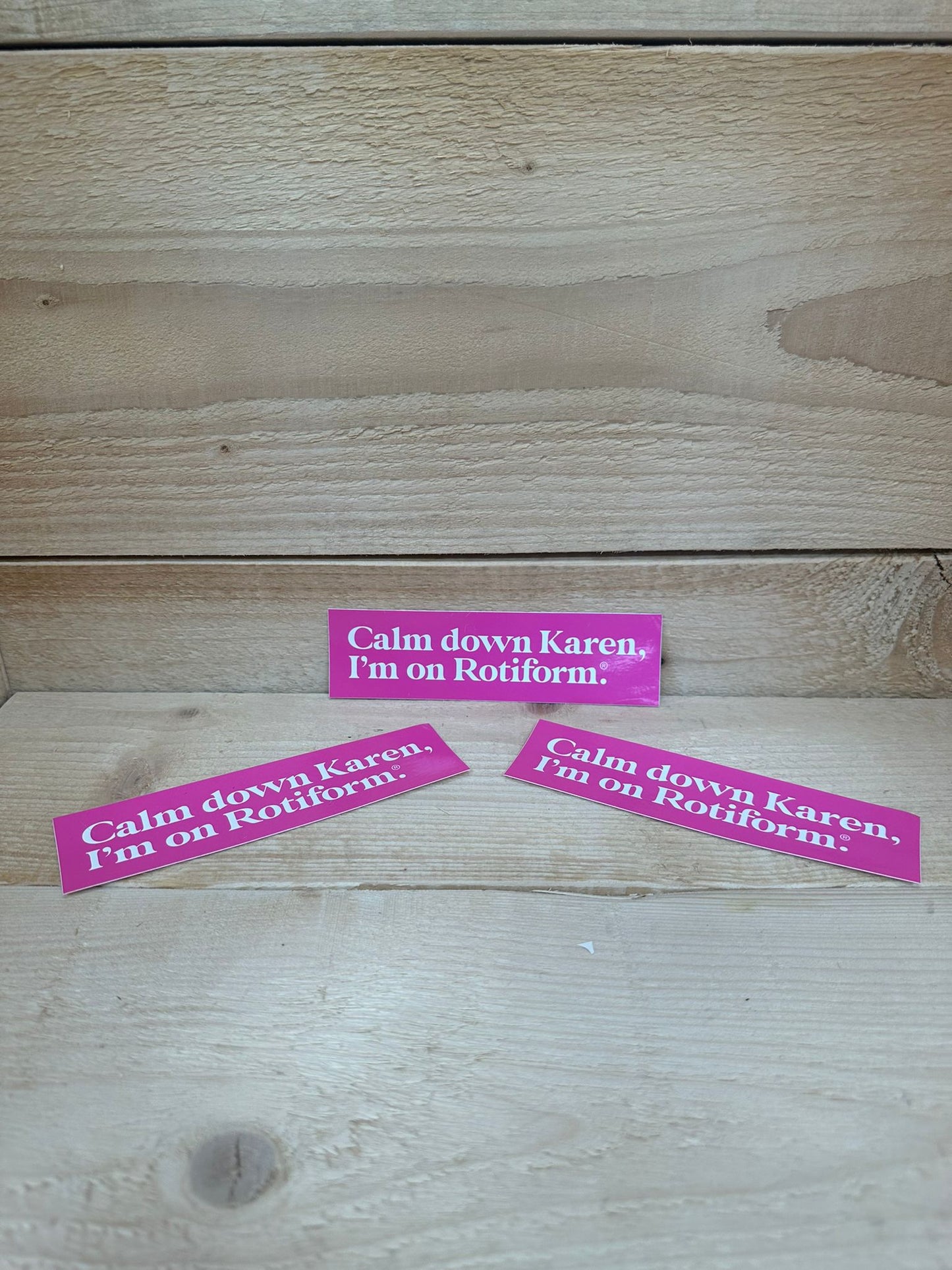 Rotiform Sticker 'Calm down Karen' Pink