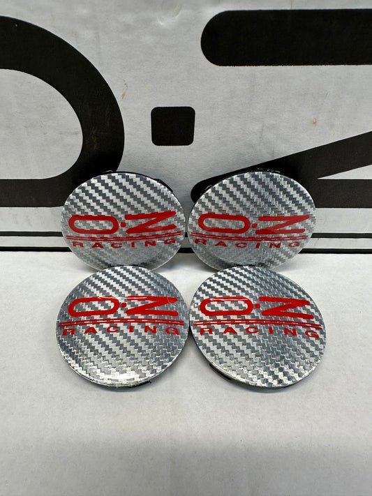 Oz Racing 55mm centercaps ( M689 ex M582 ) Silver