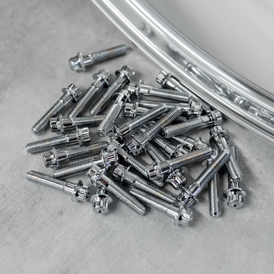 M7 32mm Steel Assembly Hardware (chrome, black, gold)