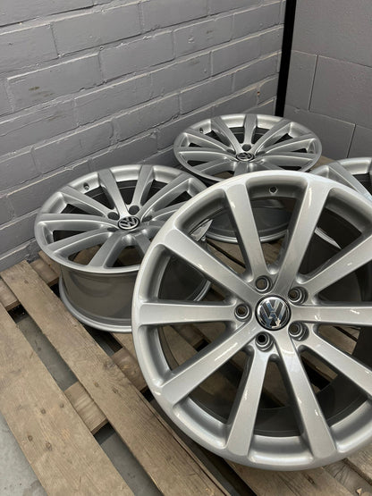 19” Original Vw Omanyt 5x112 Wheels ( Tiguan R36 R32 )