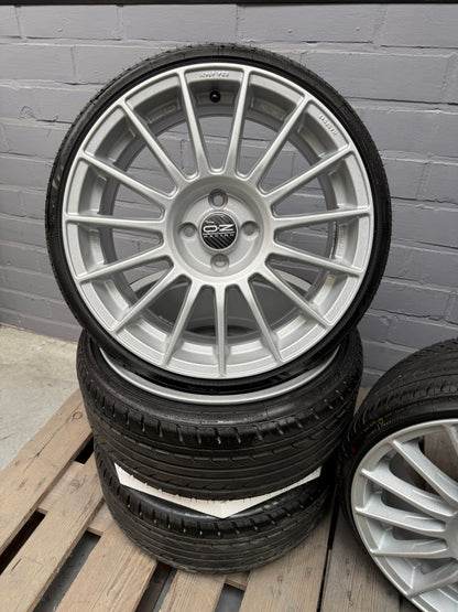 17” Oz Superturismo 4x100 wheels ( Nankang 185/35r17 )