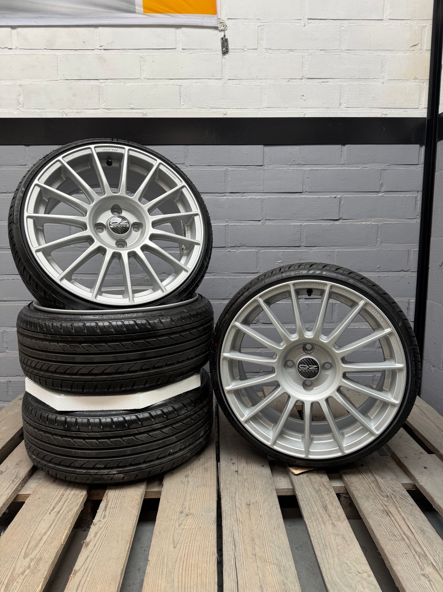 17” Oz Superturismo 4x100 wheels ( Nankang 185/35r17 )