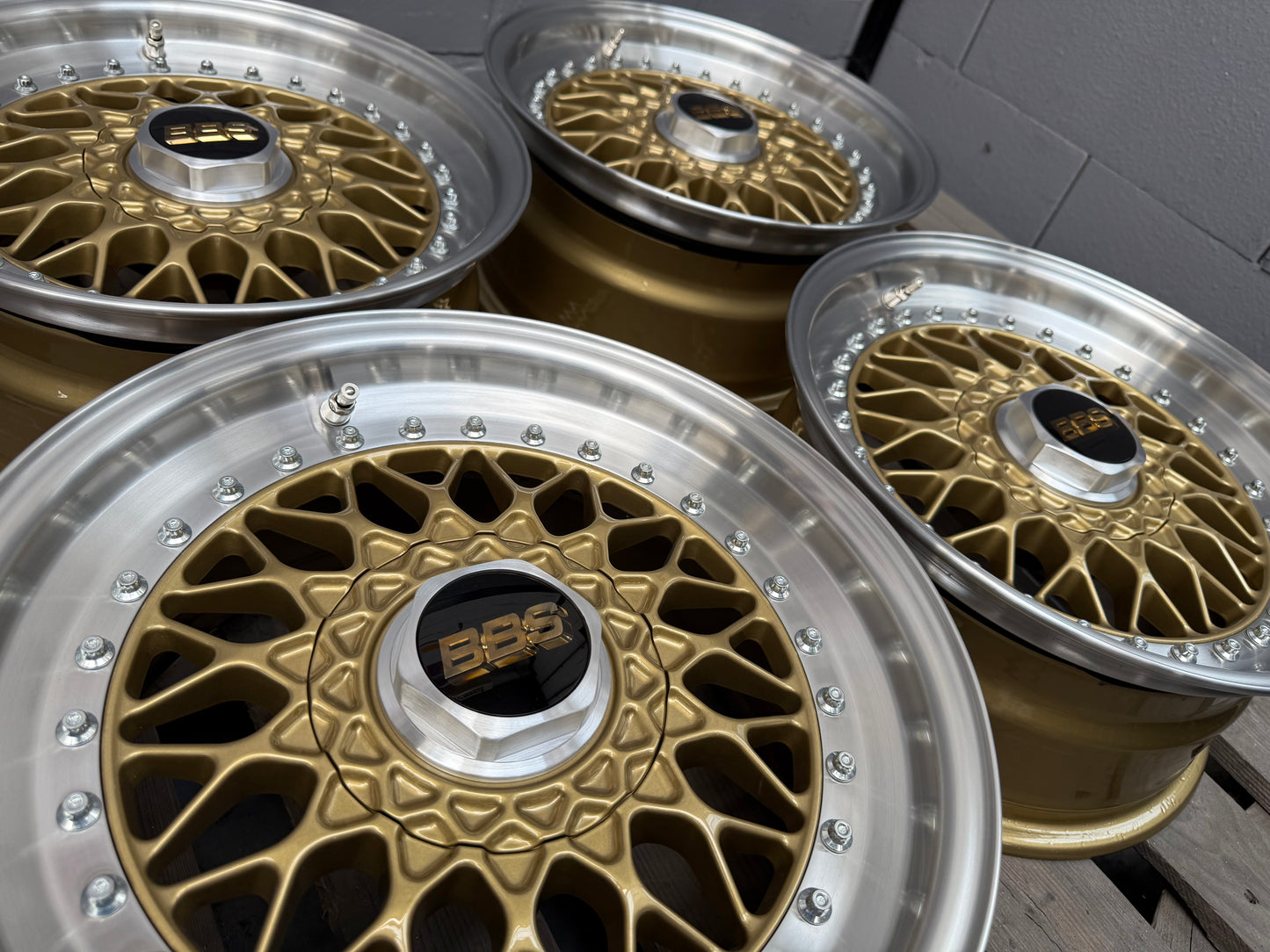 15” Original BBS RS 4x100 wheels ( RS 070 )