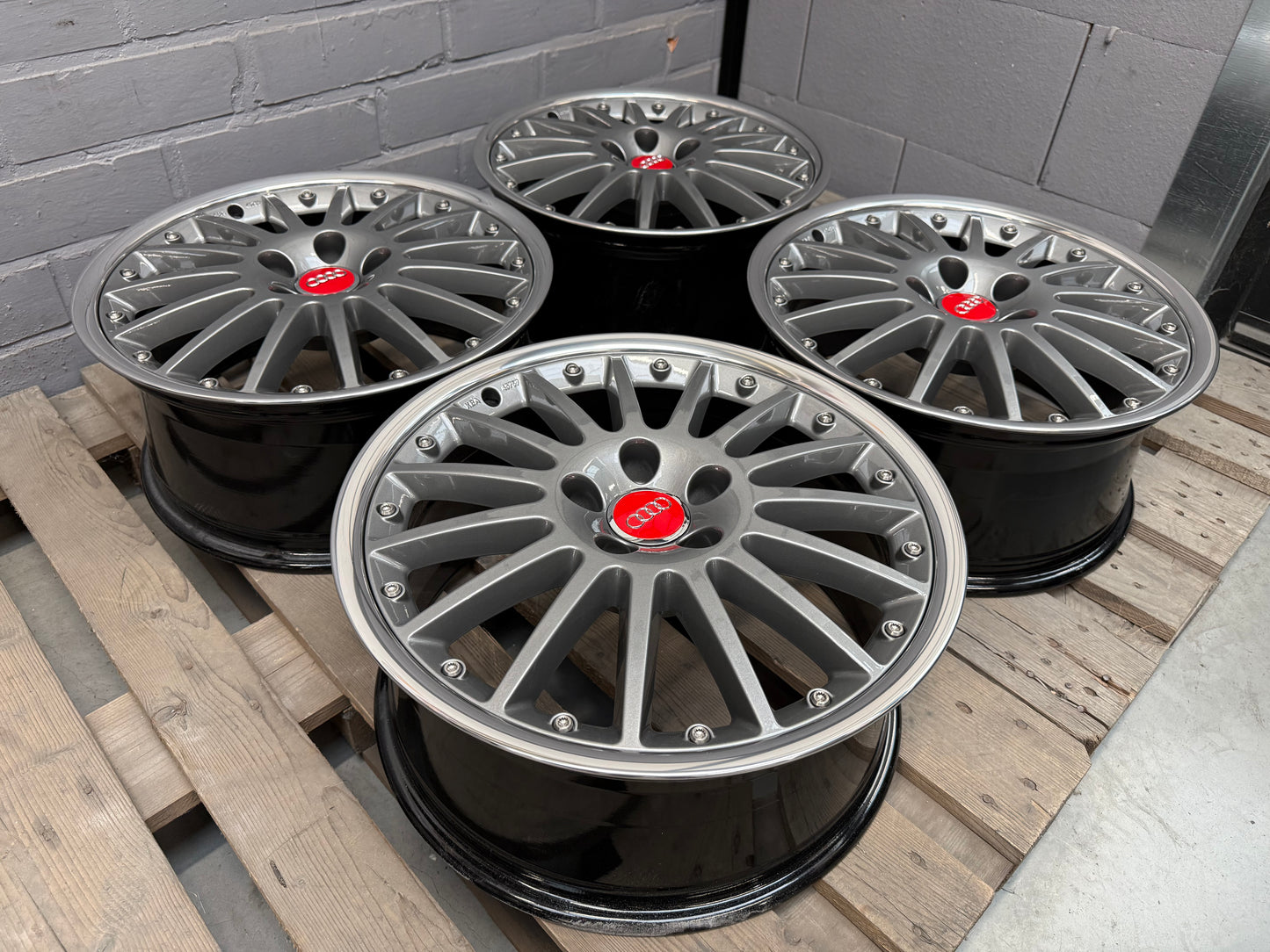 18” Audi Calito 5x112 wheels ( BBS RT250 )