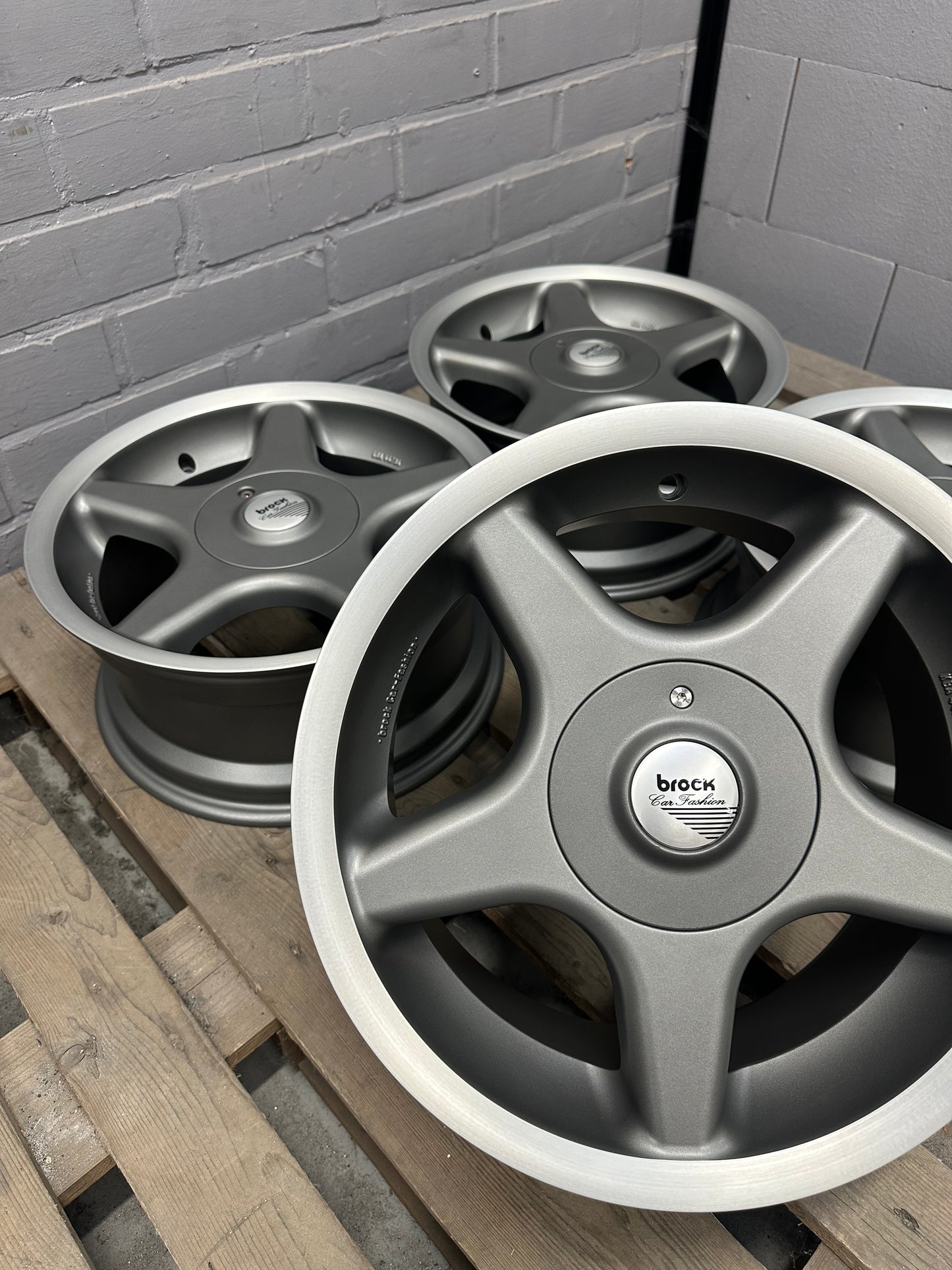 16” Brock B1 4x100 wheels