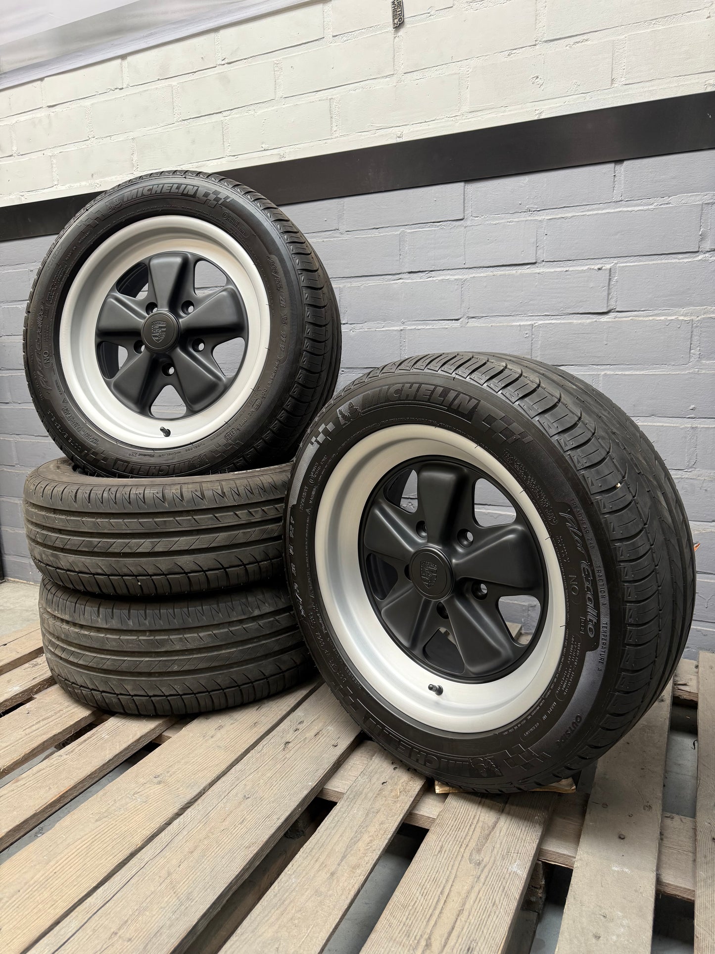 16” Original Porsche 911 Fuchs wheels ( 5x130 ) + Michelin Tires