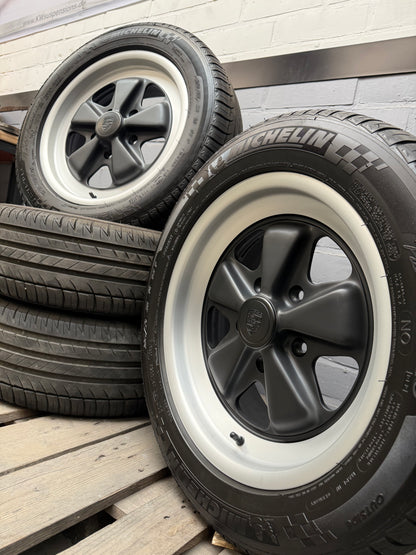 16” Original Porsche 911 Fuchs wheels ( 5x130 ) + Michelin Tires