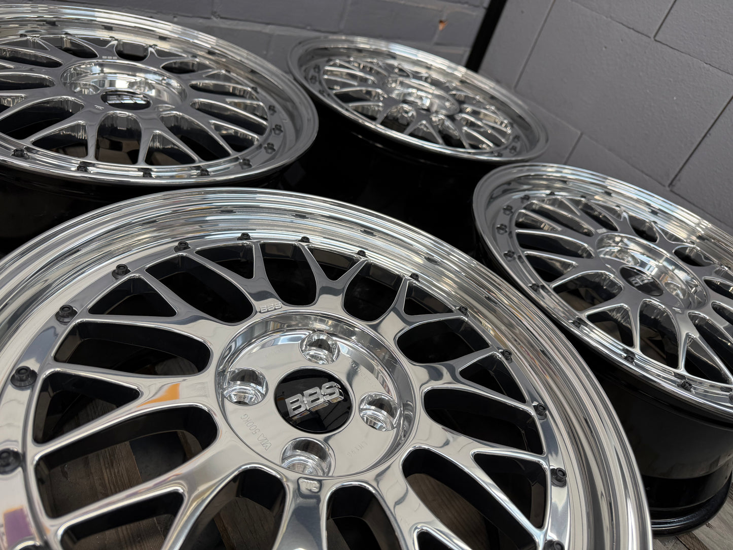 17” BBS LM 4x100 wheels ( LM 198 )