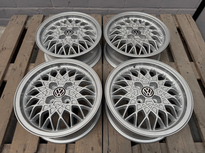 15” BBS RA 4x100 Wheels ( VW Golf 2 GTI & G60 )
