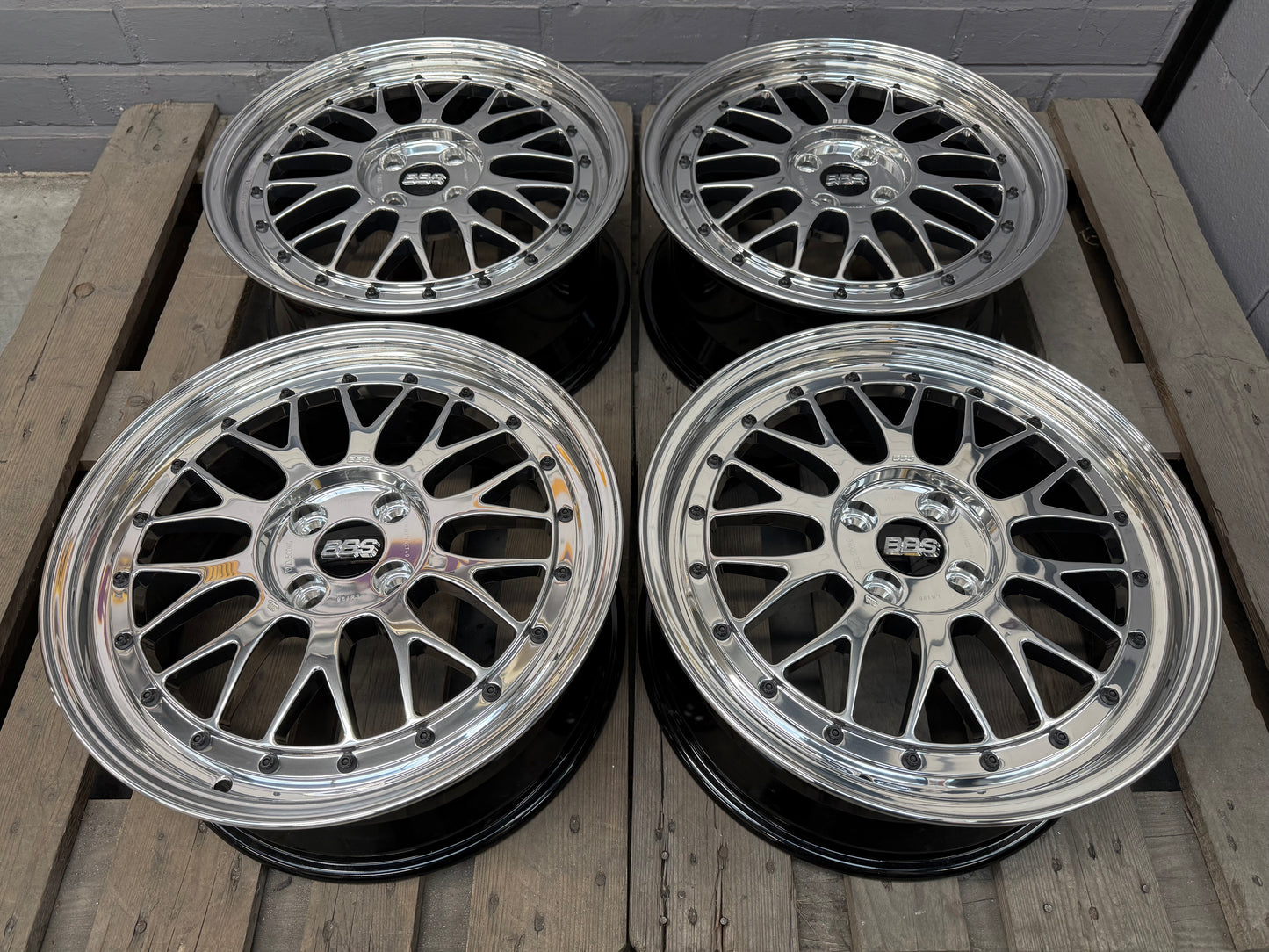 17” BBS LM 4x100 wheels ( LM 198 )