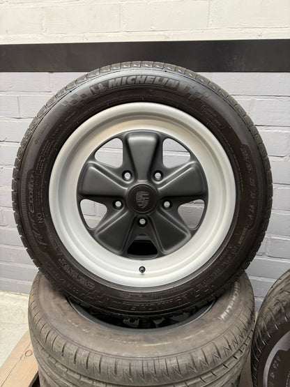16” Original Porsche 911 Fuchs wheels ( 5x130 ) + Michelin Tires