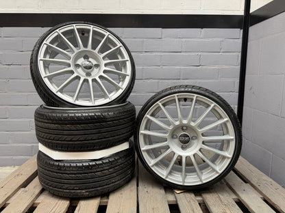 17” Oz Superturismo 4x100 wheels ( Nankang 185/35r17 )