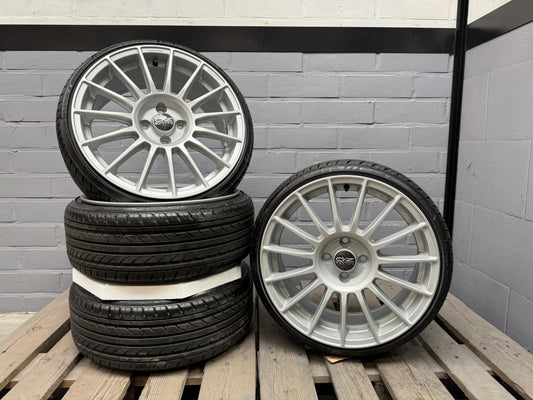 17” Oz Superturismo 4x100 wheels ( Nankang 185/35r17 )