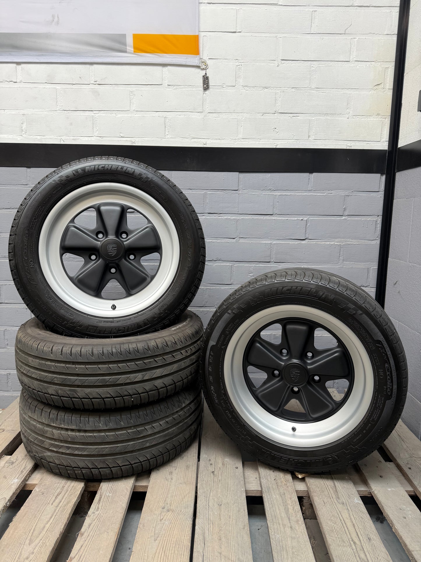 16” Original Porsche 911 Fuchs wheels ( 5x130 ) + Michelin Tires