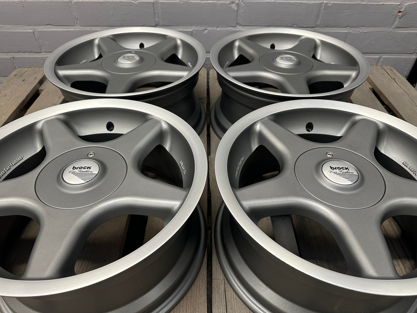 16” Brock B1 4x100 wheels