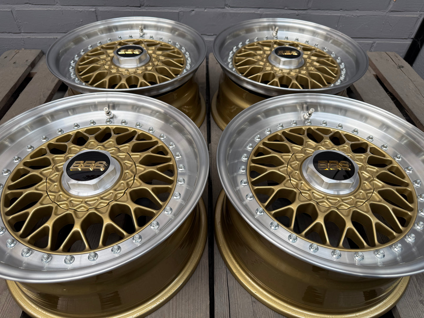 15” Original BBS RS 4x100 wheels ( RS 070 )