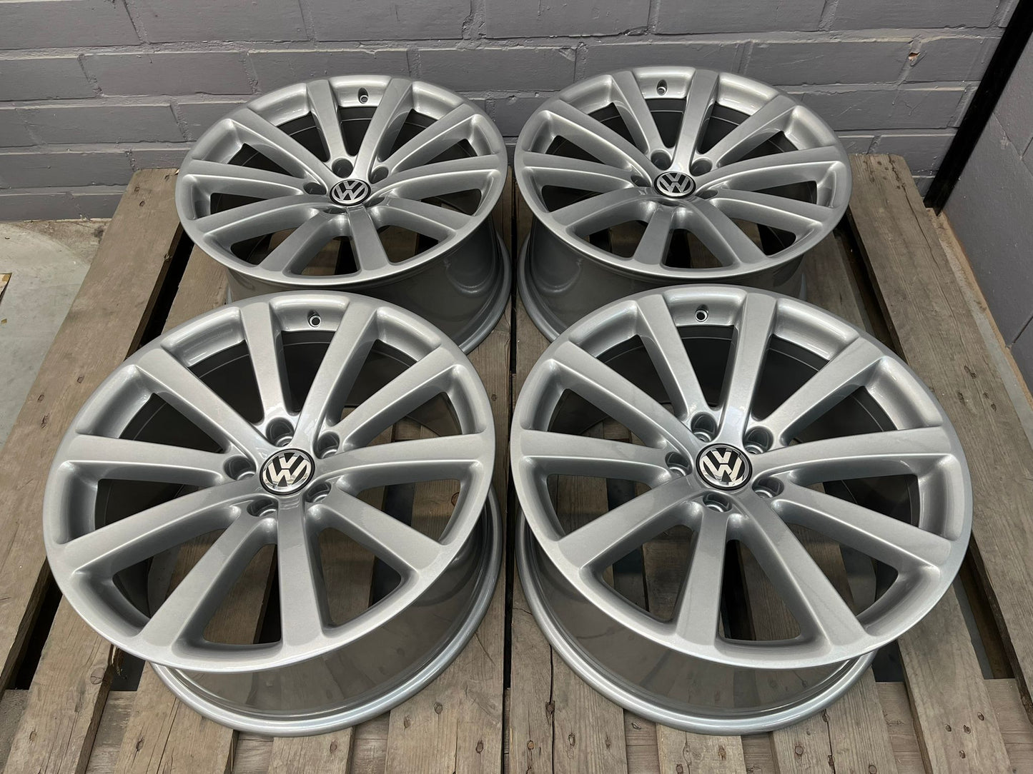 19” Original Vw Omanyt 5x112 Wheels ( Tiguan R36 R32 )