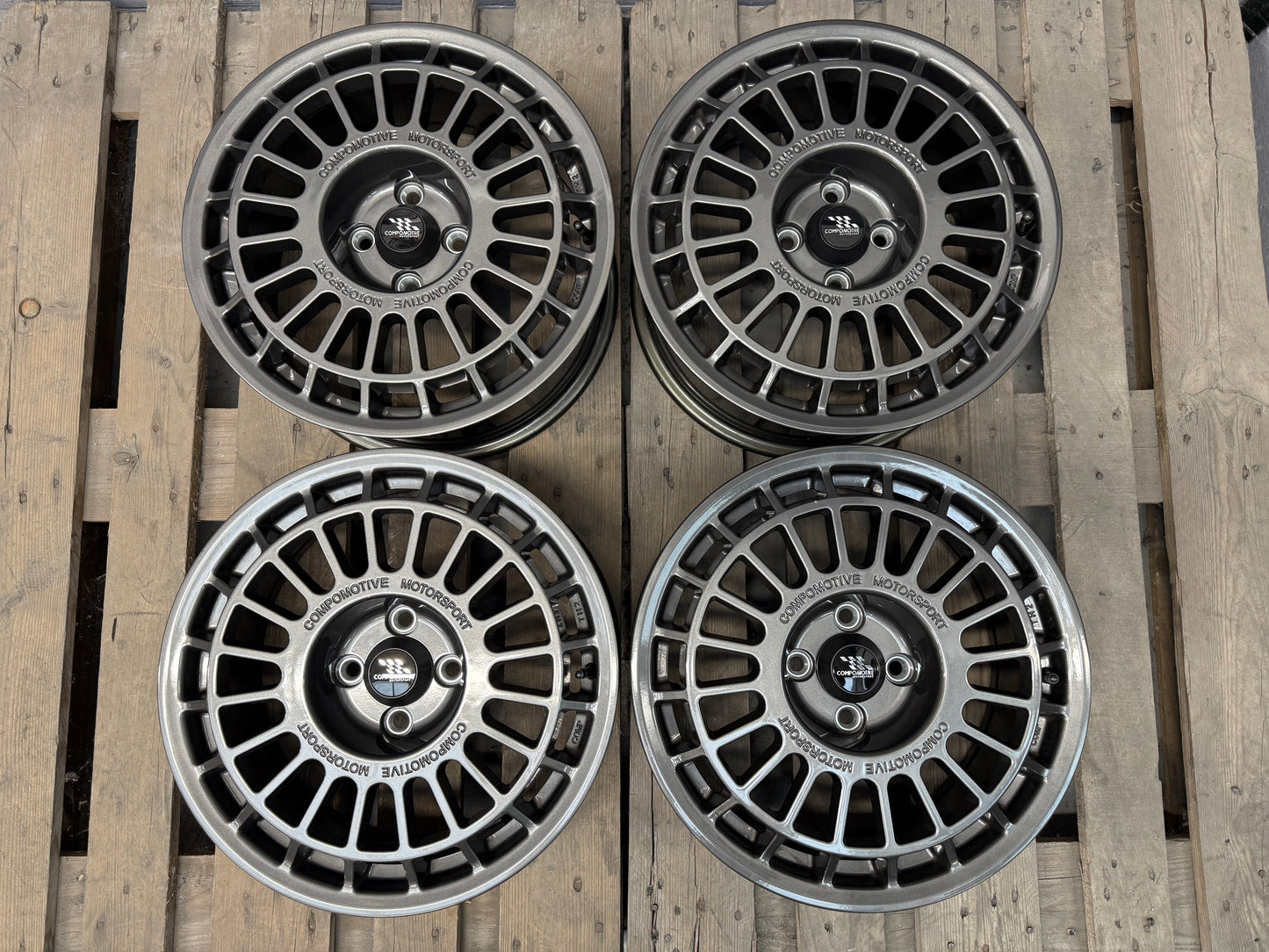 16” Compomotive TH2 1671 4x100 wheels