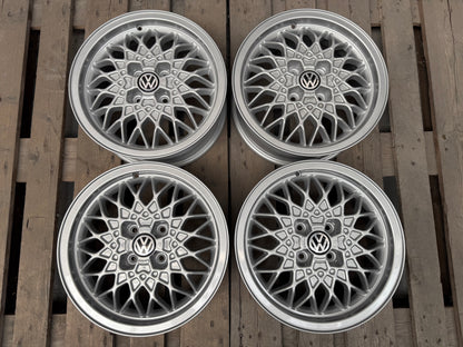 15” BBS RA 4x100 Wheels ( VW Golf 2 GTI & G60 )