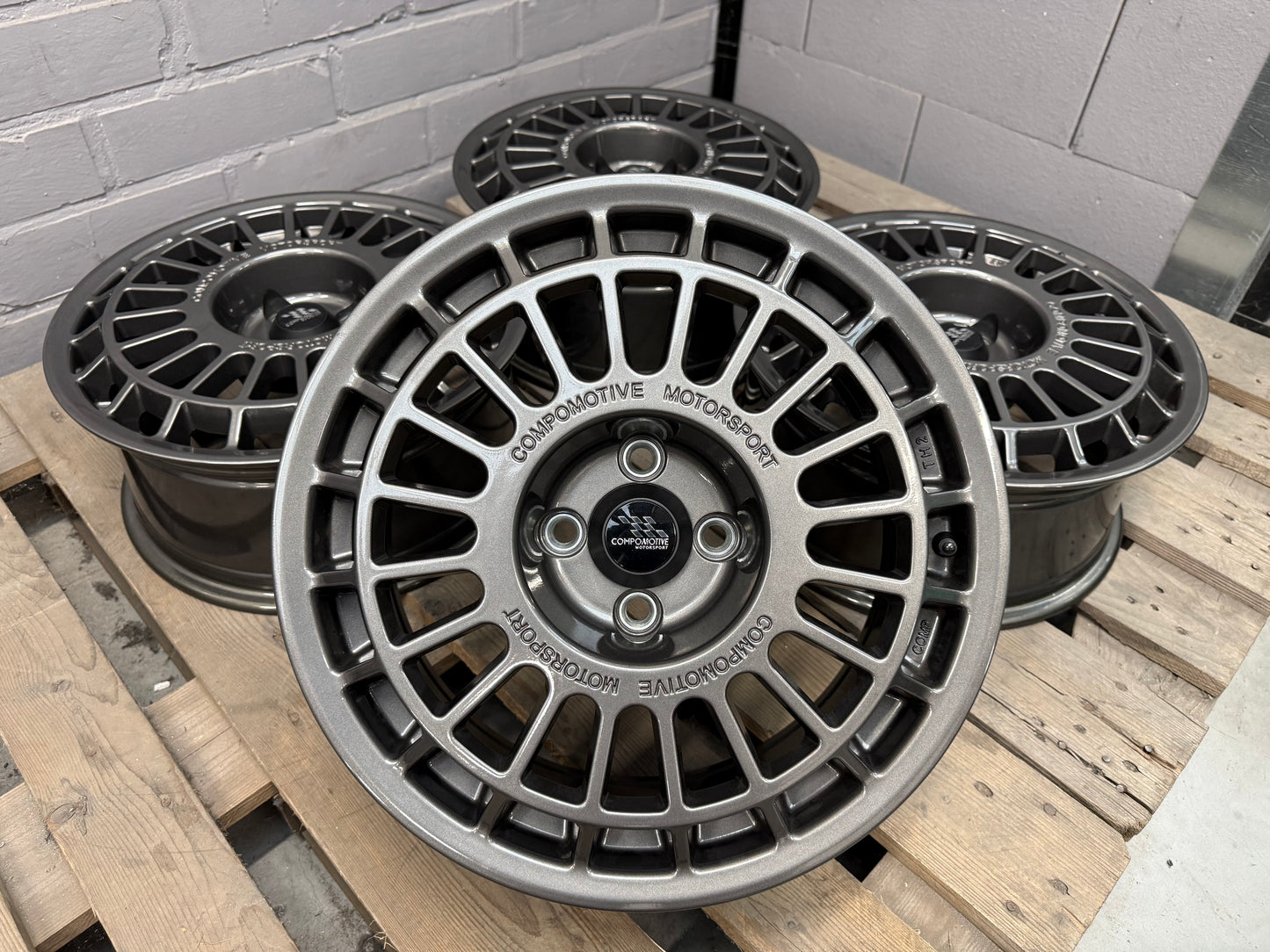 16” Compomotive TH2 1671 4x100 wheels