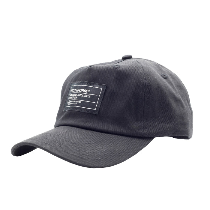Rotiform MAKING COOL S#*% Unstructured Strapback Hat - black
